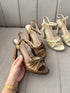 Ladies Twist Straps Open Toe High Heels